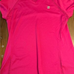 Hind Pink Fitted Polo T-Shirt Short Sleeve